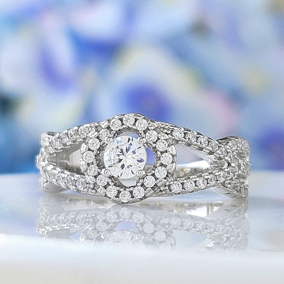 Classic Evil Eye Style ring, solid 925 Sterling Silver Charmed Aroma - Picture 4 of 4